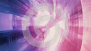 Futuristic abstract tunnel structure with digital light data