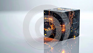 Futuristic AI Core Cube Technology
