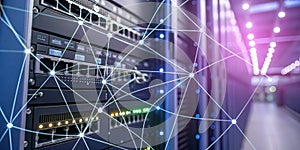 Futuristic AI-driven data network