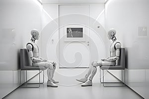 Artificial Intelligence Robots in Waisting Room