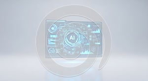 Futuristic AI Interface Concept