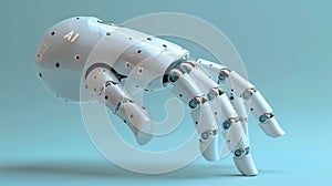 Futuristic AI Robot Hand