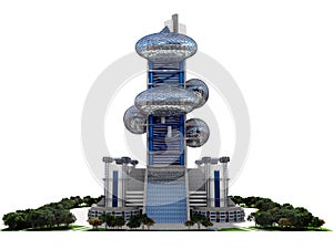 Futuristic Architecture for 3D Game Skylines