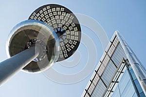 Futuristic architecture in abstract