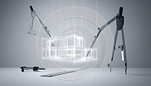 Futuristic Architecture and Engineering Concept