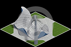 Futuristic Architecture in Isometric Projection
