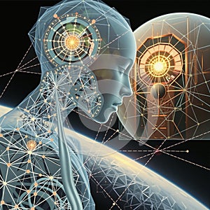 Futuristic Artificial Intelligence Concept