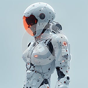 Futuristic Artificial Intelligence Robot Design Concept Illustration for Business Technology Backgroâ€¦