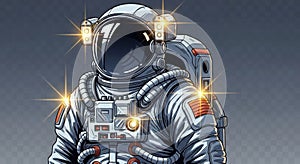 Futuristic astronaut suit