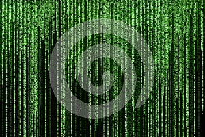 futuristic background. Html or binary code and computer technology concept