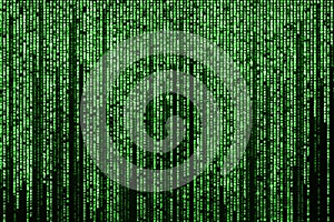 Futuristic background. Html or binary code and computer technology concept