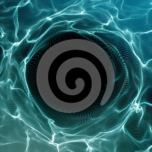 Futuristic Background. Lightning vortex background. 3D render illustrator. Abstract Tunnel. Futuristic Style. Turning