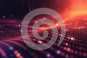 Futuristic Binary Code Background for Tech Concepts and Data Visualization