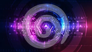 Futuristic Binary Code Interface Ã¢â¬' Cyber Security and AI Control HUD