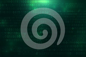 futuristic binary code matrix pattern background for cyber security