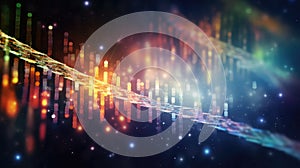 futuristic bioinformatics exploration abstract