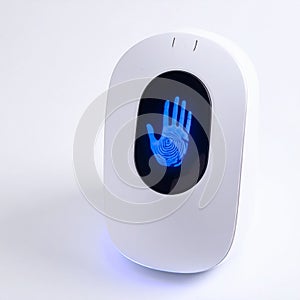 Futuristic Biometric Hand Scanner for Security