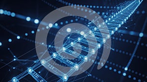 Futuristic Blockchain Data Network Pathway