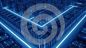 Data Center Servers Cloud Computing and Network Infrastructure