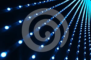 Futuristic blue light lines and digital motion background