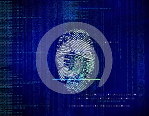 Futuristic blue Technology abstract background with network co