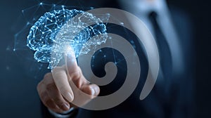 Digital brain with connecting network and human touch