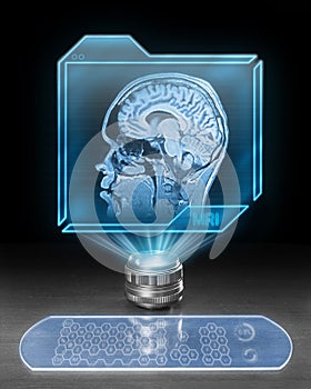 Futuristic brain scan