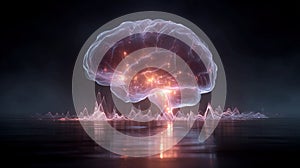 Futuristic Brainwave Visualization and Neural Network Activity