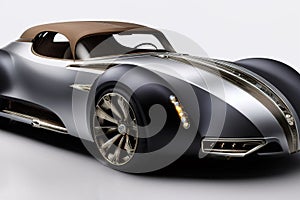 Futuristic brutal luxurious speedster car
