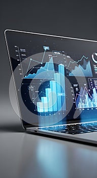 Futuristic Business Analytics and Financial Data Dashboard