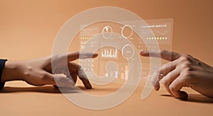 Futuristic Business Analytics on a Virtual Touchscreen