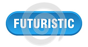 futuristic button. rounded sign on white background