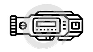 Futuristic Camera Device Technology Icon Art, vector design Generative AI