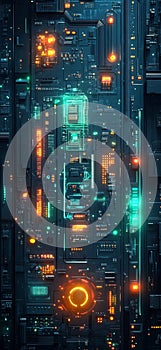 Neon Nexus: Cyberpunk Circuitry photo