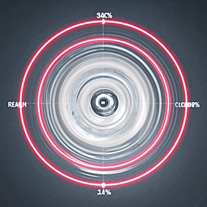 Futuristic Circular Data Visualization Interface