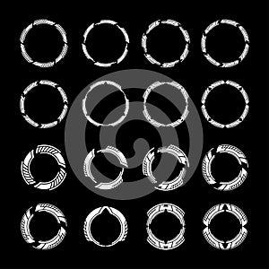 Futuristic Circular UI Elements Set