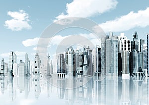 Futuristic City background