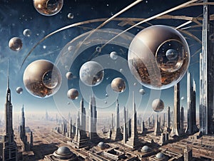 A Futuristic City. Generative AI