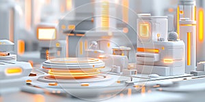 Futuristic Cityscape 3D Render