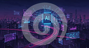 AI Cityscape: Smart Urban Technology