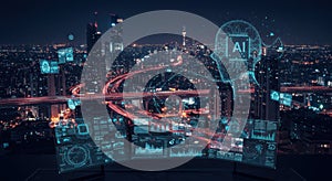 AI Cityscape at Night