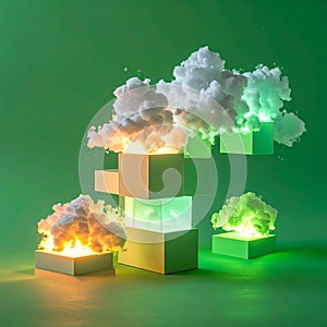 Futuristic Cloud Computing Data Blocks