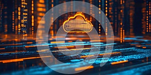 Futuristic Cloud Computing System with AI Background and Cyber Grid Data Communication Design