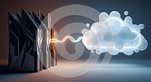 Futuristic Cloud Computing Transfer: Secure Next-Gen Data Connectivity for IT Professionals and Digital Business.