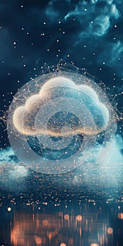 Futuristic Cloud Network: Digital Connectivity and Innovation in the Sky