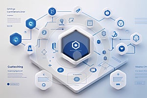 Futuristic Coaching & E-Learning Digital Interface