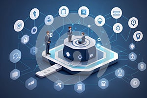 Futuristic Coaching & E-Learning Digital Interface