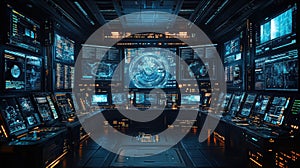 Futuristic Control Room