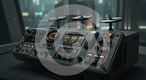 Futuristic communication panel control unit