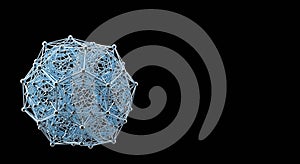 Futuristic complex molecular network geometry